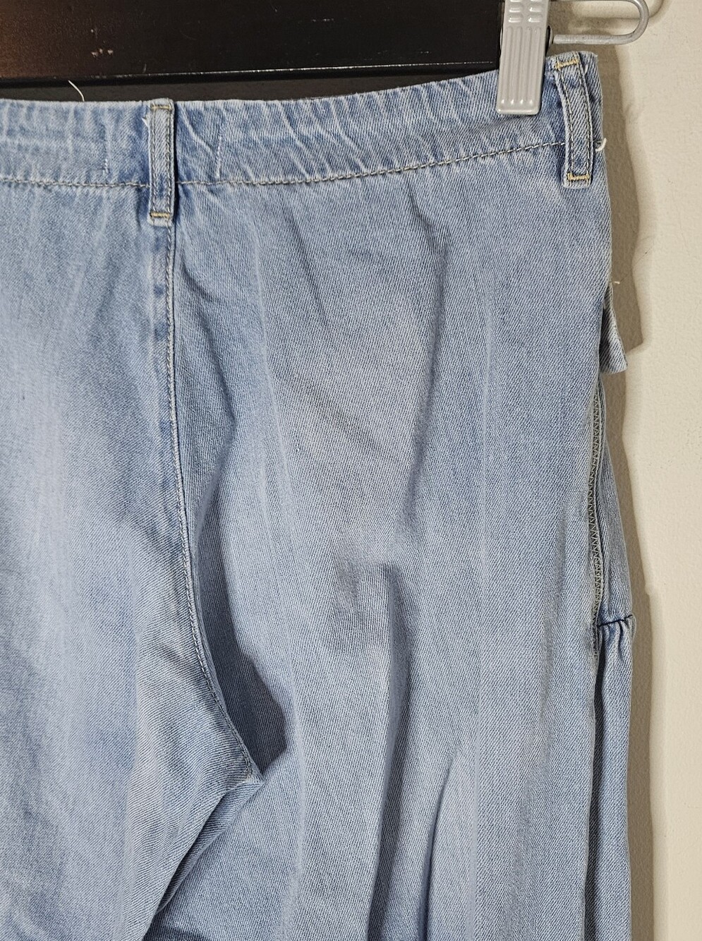 We The Free Lotus Balloon Jeans by Free People Barrel Leg Drawstring Ankles 26 - Picture 5 of 8